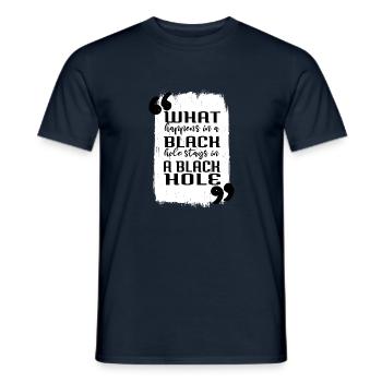 earth funny quote gift idea funny sayings - Men's T-Shirt - navy - Front - AI Model Male 178 light (178cm)