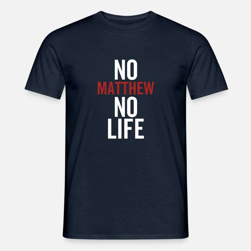 Pas de Matthieu Pas de vie - T-shirt homme - marine