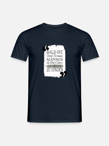 coole cool eier möhre bienen osterhase - Männer T-Shirt - Navy