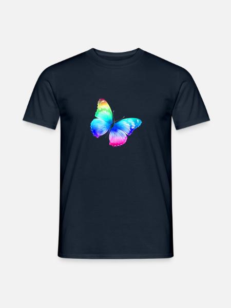 schöner Schmetterling - Männer T-Shirt - Navy