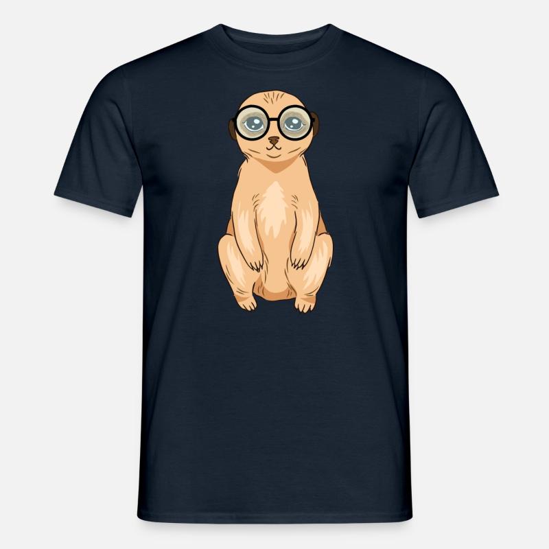 Erdmännchen - Männer T-Shirt - Navy