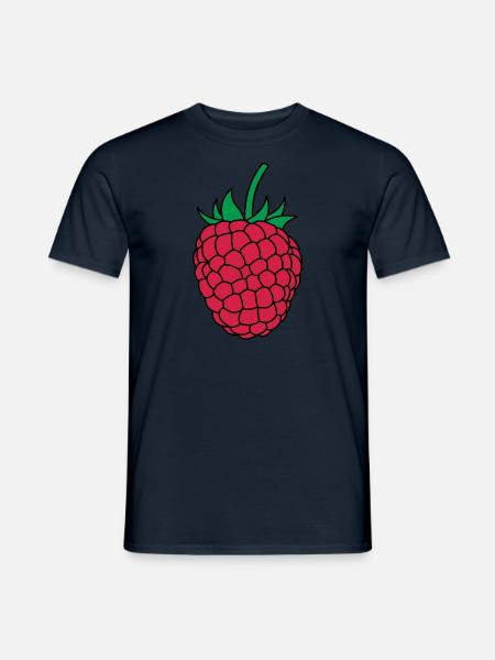 Himbeere Verkleidung Himbeer Style Himbeeren Berry - Männer T-Shirt - Navy