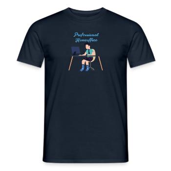 Professional,Home Office, Work,Office - Men's T-Shirt - navy - Front - AI Model Male 178 light (178cm)