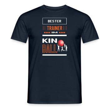Bester Kinball Trainer Danke Kinballtrainer Geb - Männer T-Shirt - Navy - Vorne - AI Model Male 178 light (178cm)