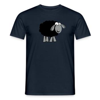 Schaf - Männer T-Shirt - Navy - Vorne - AI Model Male 178 light (178cm)