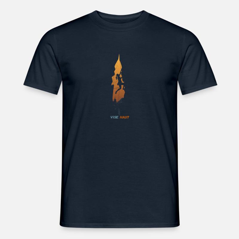 Escalada y escalada, Escalada y escalada, Escalada - Camiseta hombre - azul marino