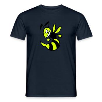 Wespe - Männer T-Shirt - Navy - Vorne - AI Model Male 178 light (178cm)