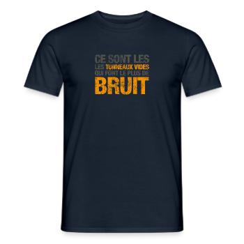 Ce sont les tonneaux vides - T-shirt homme - marine - Devant - AI Model Male 178 light (178cm)
