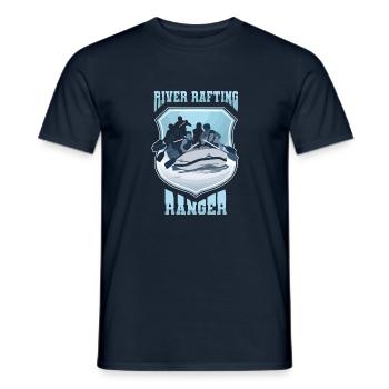 Rafting White Water Canoe Kayak - Men's T-Shirt - navy - Front - AI Model Male 178 light (178cm)