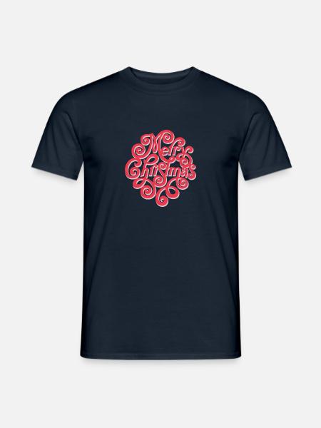 Joyeux Noël / Joyeux Noël Dire d'hiver - T-shirt homme - marine