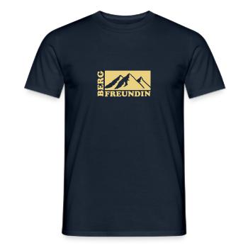Berg - Männer T-Shirt - Navy - Vorne - AI Model Male 178 light (178cm)