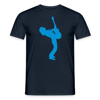guitar player - T-shirt homme - marine - Devant - AI Model Male 178 light (178cm)