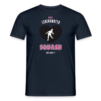 Squash Squasher Spielerin Squashspielerin Spieler - Männer T-Shirt - Navy - Vorne - AI Model Male 178 light (178cm)