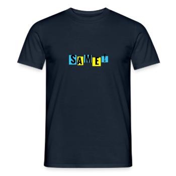 Pareil, je le vois de cette façon aussi. Parole jeunesse - T-shirt homme - marine - Devant - AI Model Male 178 light (178cm)