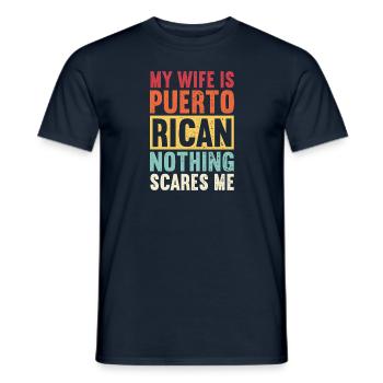 Puerto Rico - Männer T-Shirt - Navy - Vorne - AI Model Male 178 light (178cm)