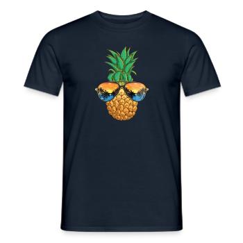 This is my Hawaiian shirt - Men's T-Shirt - navy - Front - AI Model Male 178 light (178cm)