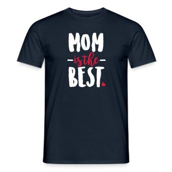 Mom is the best - T-shirt homme - marine - Devant - AI Model Male 178 light (178cm)