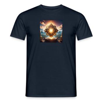 Symbole du Soleil - T-shirt homme - marine - Devant - AI Model Male 178 light (178cm)