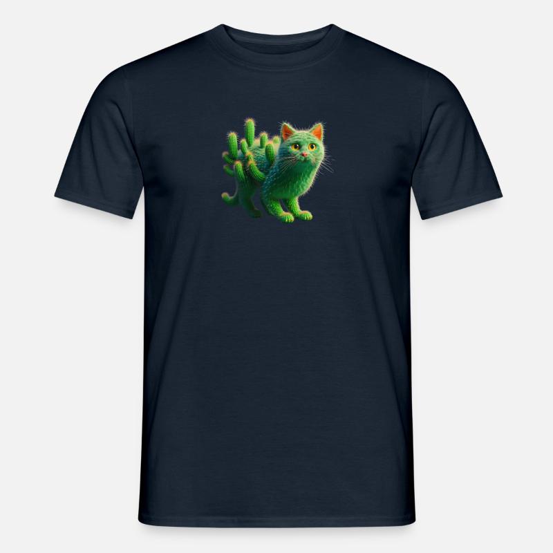 Cattus - Männer T-Shirt - Navy