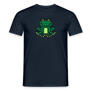 Frog - Men's T-Shirt - navy - Front - AI Model Male 178 light (178cm)