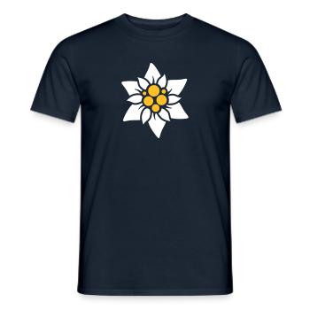 Edelweiss - T-shirt homme - marine - Devant - AI Model Male 178 light (178cm)