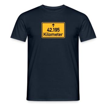 Marathon - T-shirt homme - marine - Devant - AI Model Male 178 light (178cm)