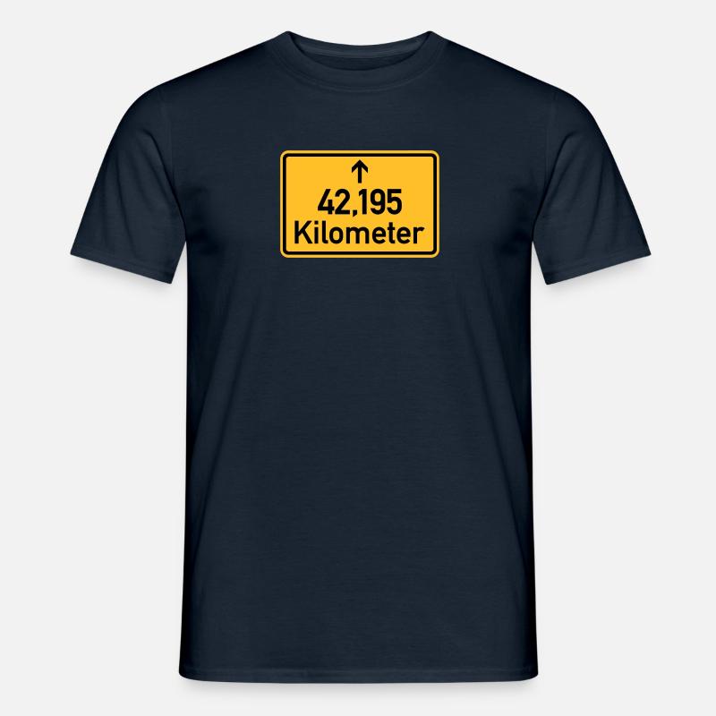 Marathon - Männer T-Shirt - Navy
