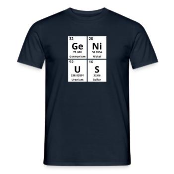 Génie - T-shirt homme - marine - Devant - AI Model Male 178 light (178cm)