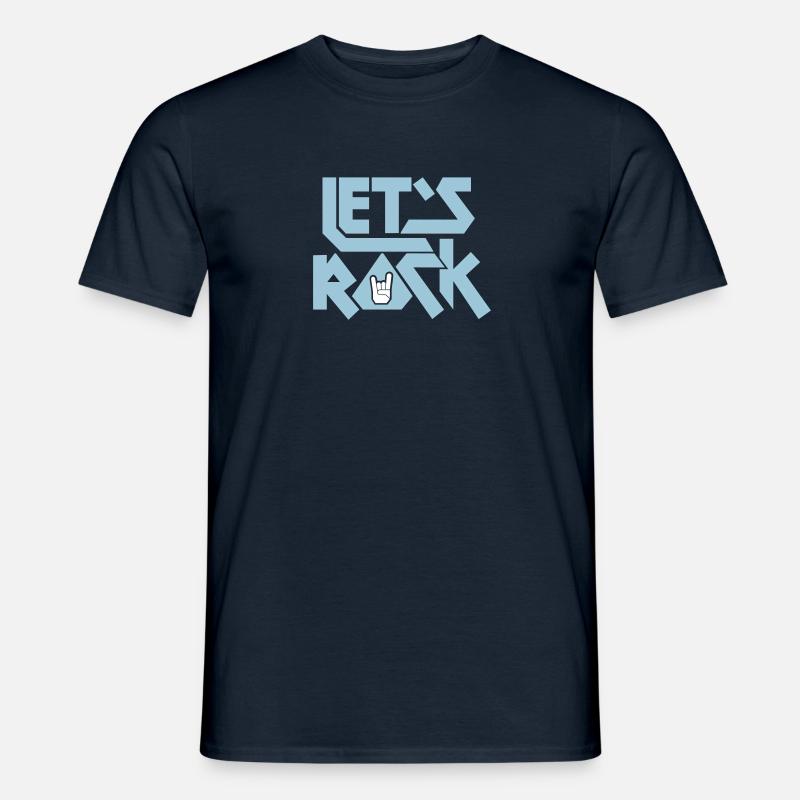 Let's Rock - Männer T-Shirt - Navy