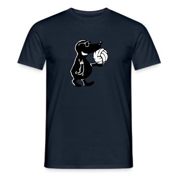 Volley-Maulwurf - Männer T-Shirt - Navy - Vorne - AI Model Male 178 light (178cm)