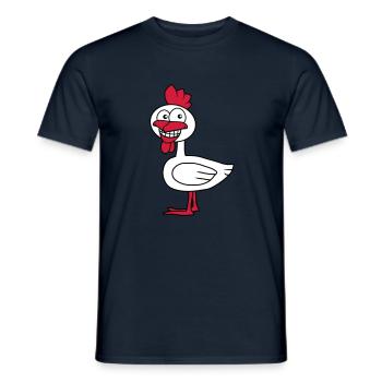Cool Chicken - T-shirt homme - marine - Devant - AI Model Male 178 light (178cm)