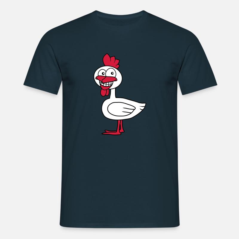 Cool Chicken - Männer T-Shirt - Navy