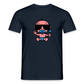 Cool Baby - Men's T-Shirt - navy - Front - AI Model Male 178 light (178cm)