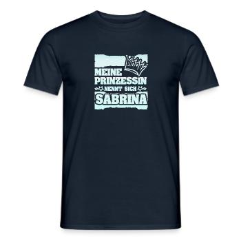 Spruch Sabrina - Männer T-Shirt - Navy - Vorne - AI Model Male 178 light (178cm)