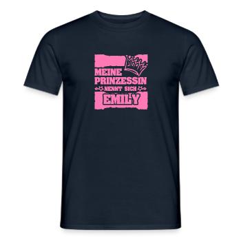 Geschenk für Emily - Männer T-Shirt - Navy - Vorne - AI Model Male 178 light (178cm)