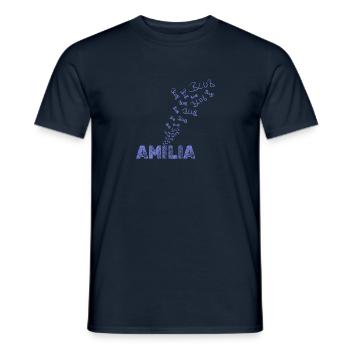 Voile Amilia - T-shirt homme - marine - Devant - AI Model Male 178 light (178cm)