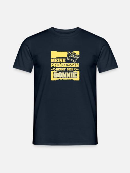 Mädchenname Bonnie - Männer T-Shirt - Navy