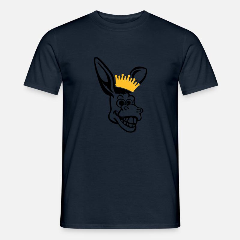 donkey_face_pe2 - Männer T-Shirt - Navy