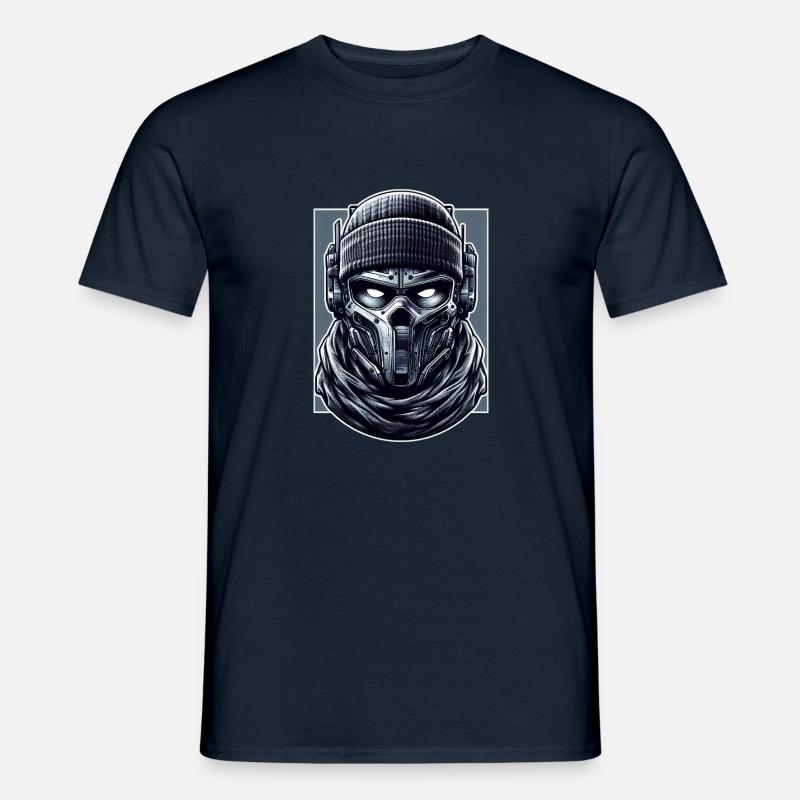 Söldner-Kopf - Männer T-Shirt - Navy