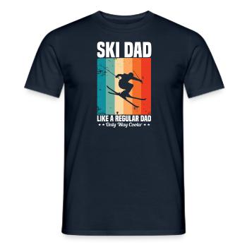 Ski Dad Skiing Skiing Dad Dad Saying - Men's T-Shirt - navy - Front - AI Model Male 178 light (178cm)