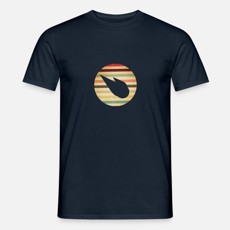 Retro Meteore - Männer T-Shirt - Navy