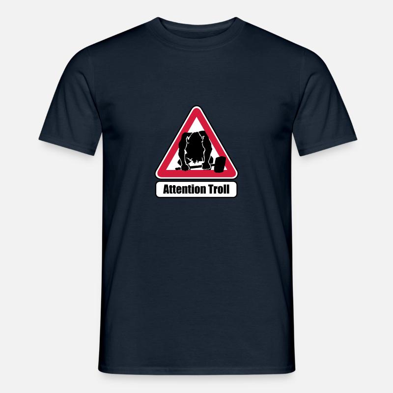 Troll - Männer T-Shirt - Navy