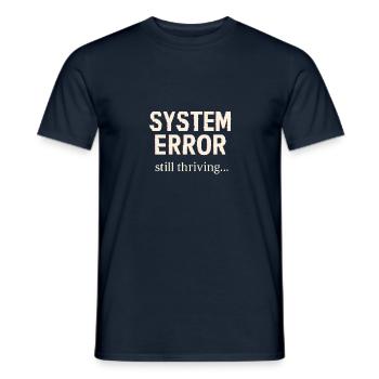 Erreur système - T-shirt homme - marine - Devant - AI Model Male 178 light (178cm)