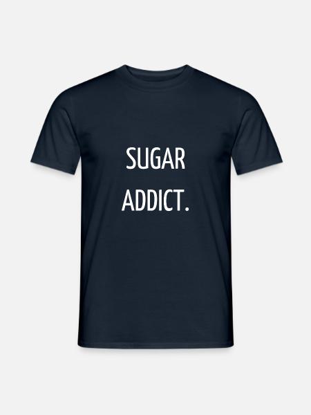 Sugar addict - Men's T-Shirt - navy