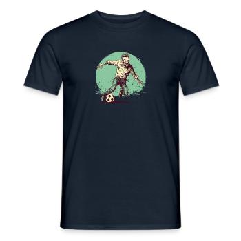 Joueur de football zombie - T-shirt homme - marine - Devant - AI Model Male 178 light (178cm)