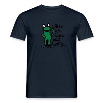 Grenouille + sort - T-shirt homme - marine - Devant - AI Model Male 178 light (178cm)