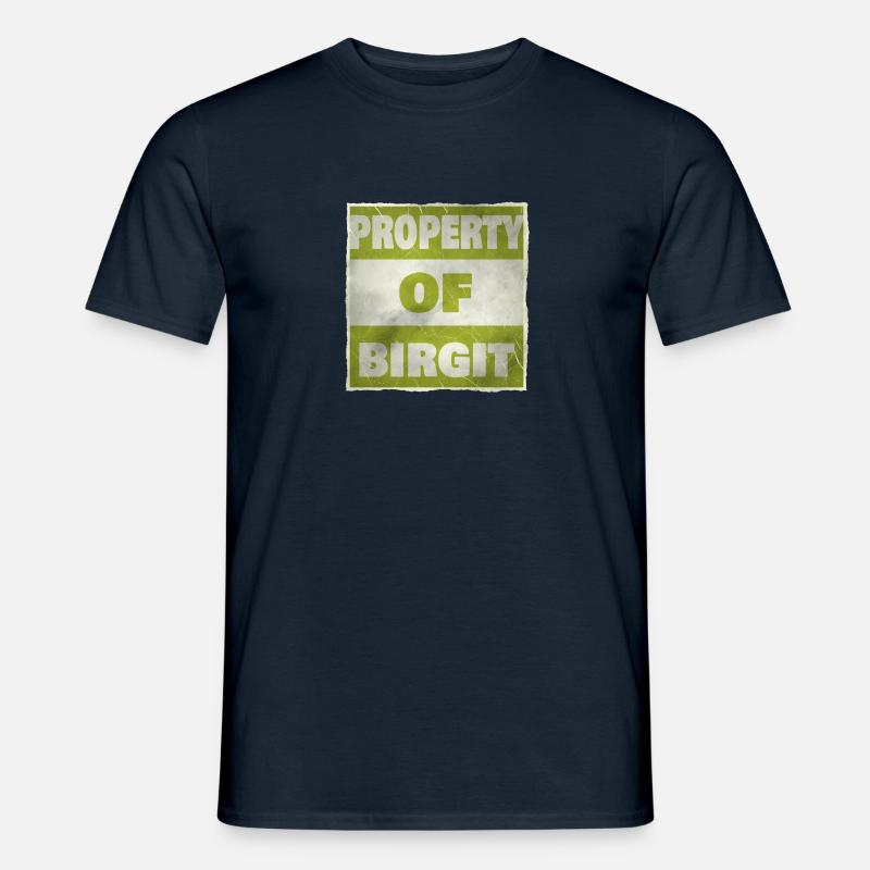 Besitz von Birgit - Männer T-Shirt - Navy