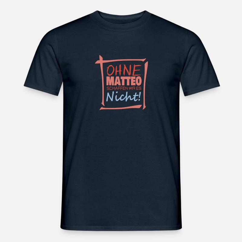 Matteo als Matteo - Männer T-Shirt - Navy