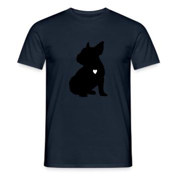 Bully pour mon coeur - T-shirt homme - marine - Devant - AI Model Male 178 light (178cm)