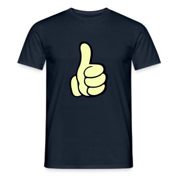 like hand - Männer T-Shirt - Navy - Vorne - AI Model Male 178 light (178cm)